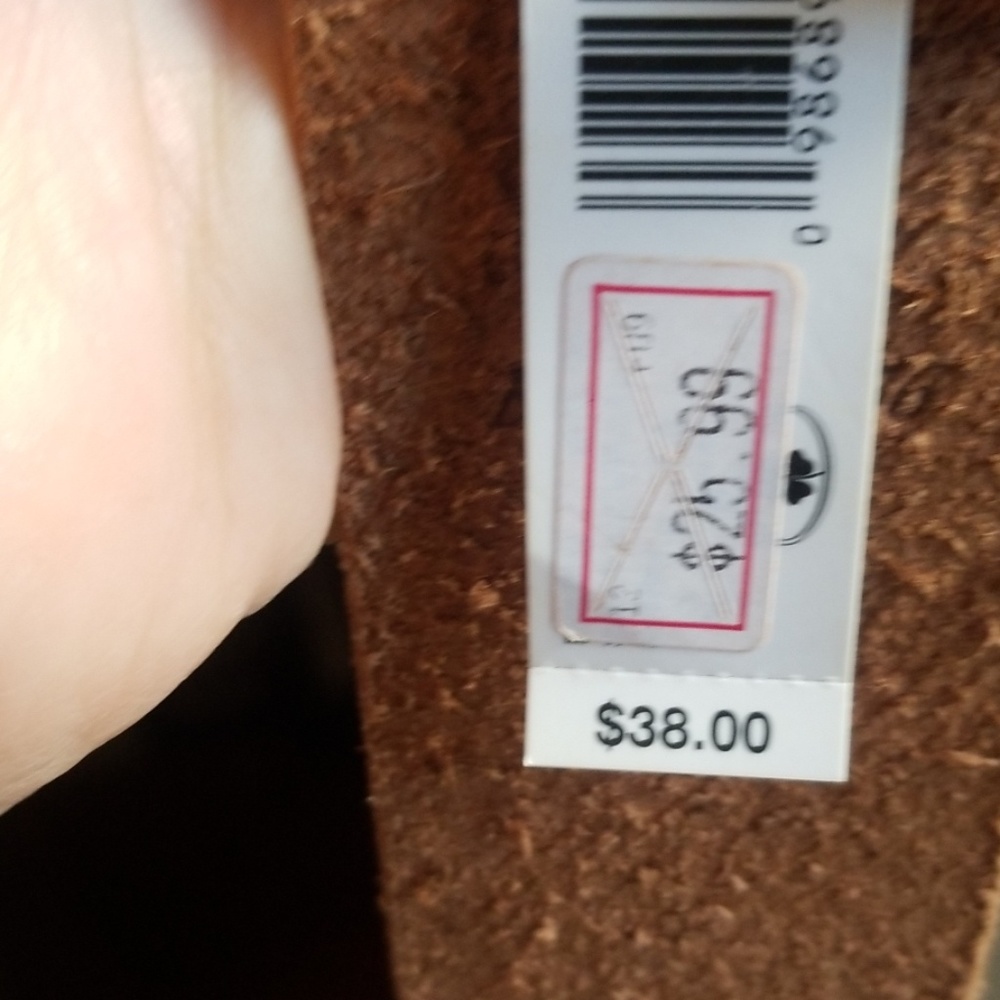 Lucky leather belt